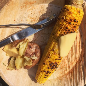 Corn and Barbecued Potato